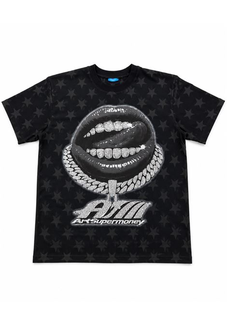 T-shirt con strass ARTSUPERMONEY KIDS | SMJTS04976BL